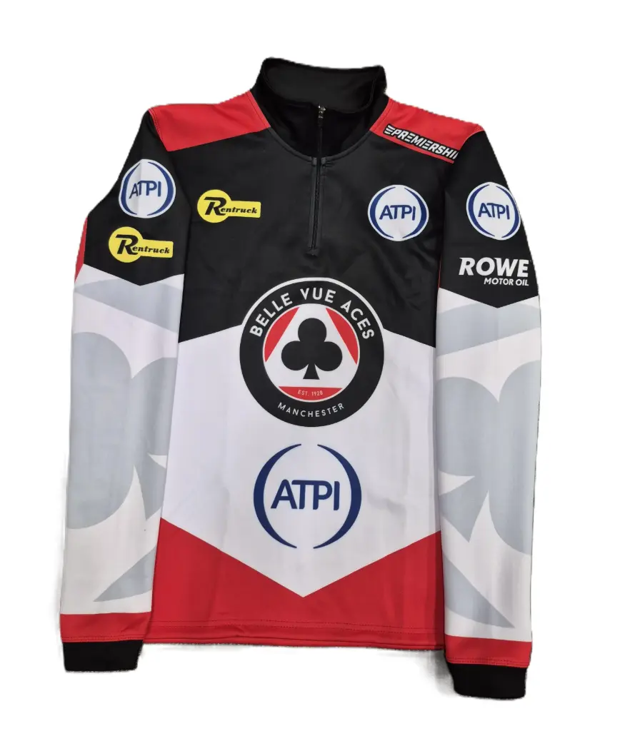 Team Half-Zip Chevron Design