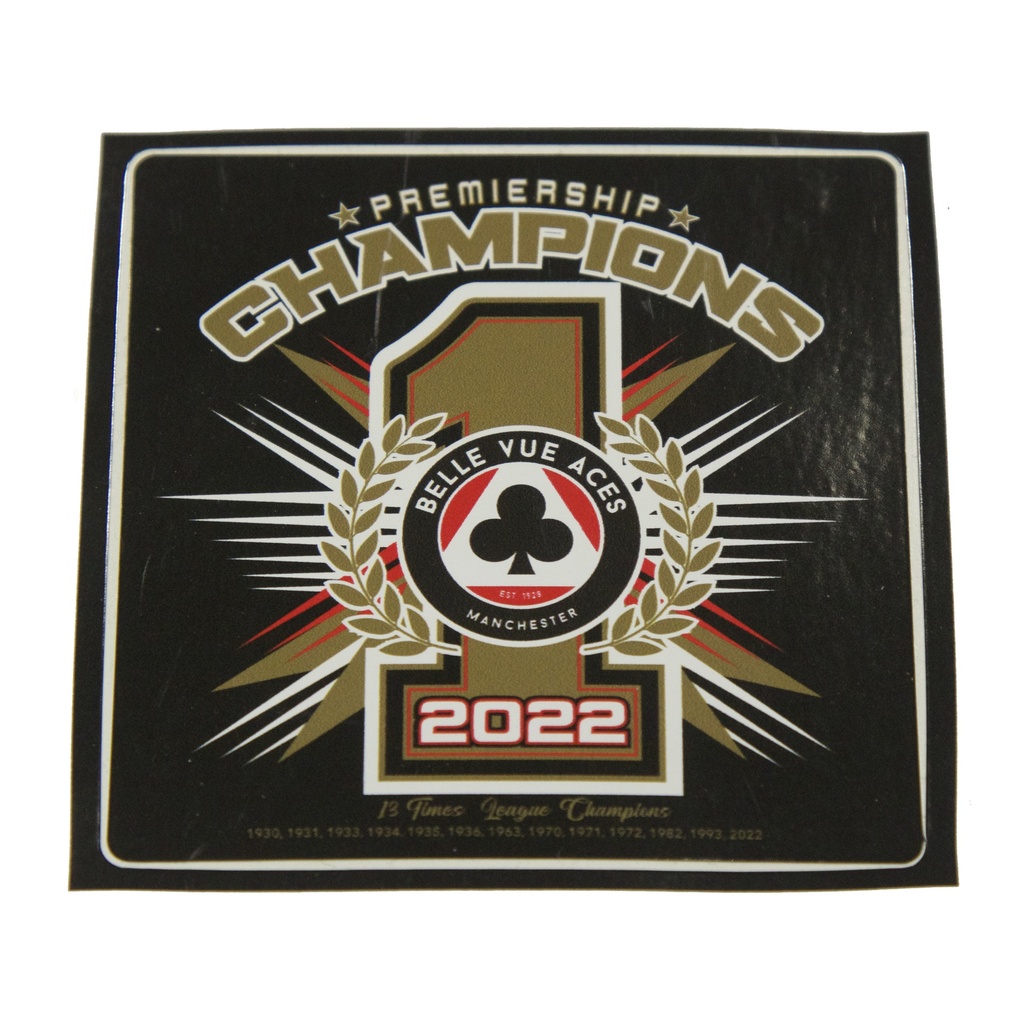 2022 Premiership Champions Sticker