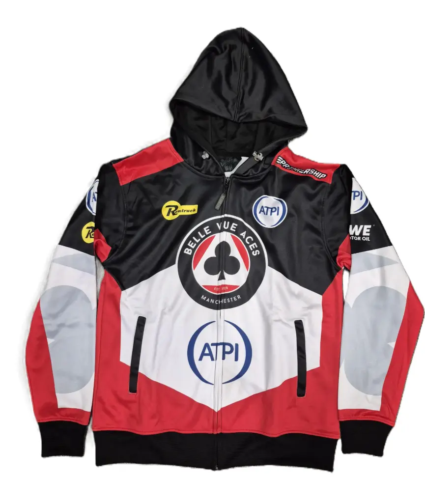 Chevron Design Team Zip Hoodie  (Small)